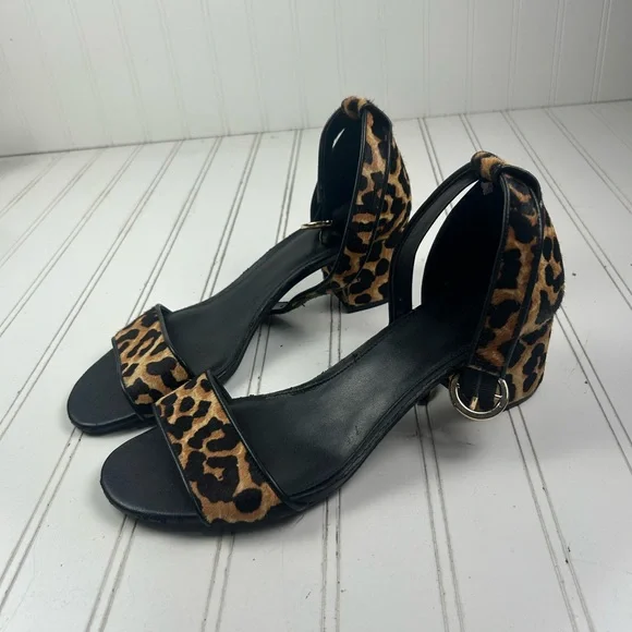 Michael Kors Leopard Print Lena Flex Mid Sandals Block Heels Women’s Size 9.5M - Picture 7 of 11